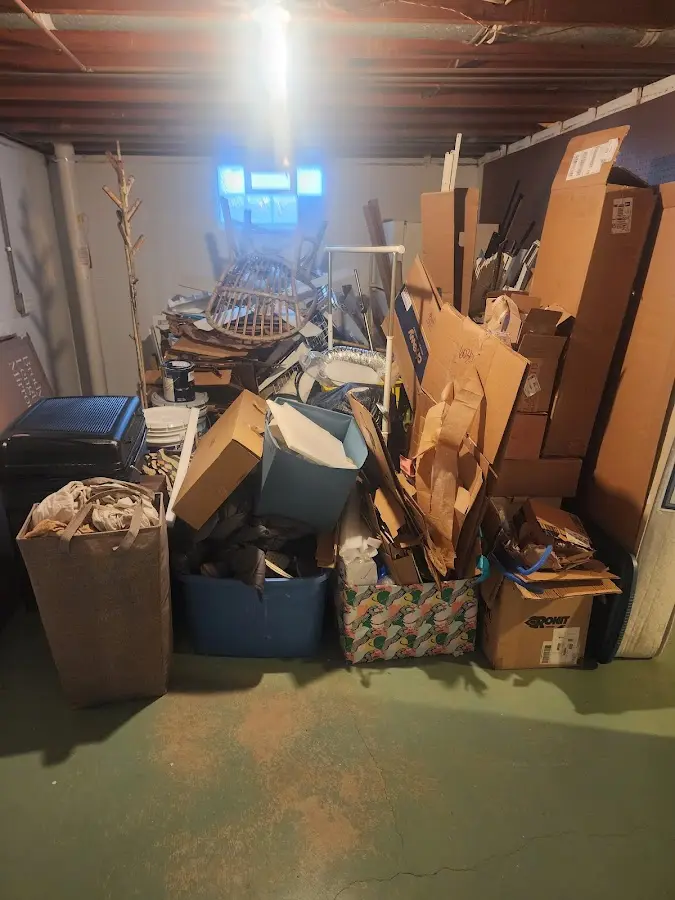 Roll-off dumpster container at job site for 20 Yard Dumpster Rental in Lebanon